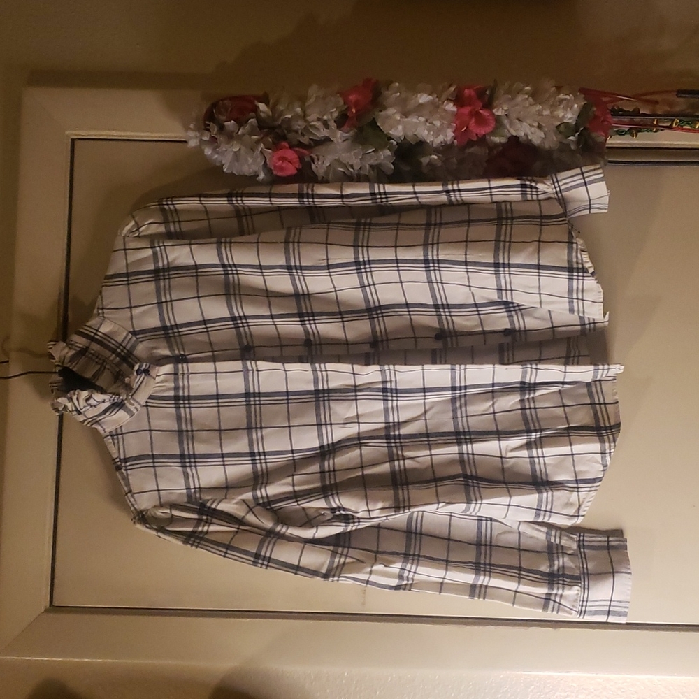 Lauren Ralph Lauren 100% cotton plaid shirt